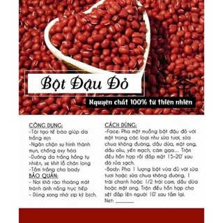 Bột đậu đỏ cám gạo 100gr