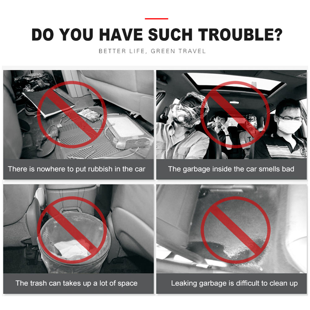 Cuộn túi rác chống nước tiện lợi để dán xe ô tô