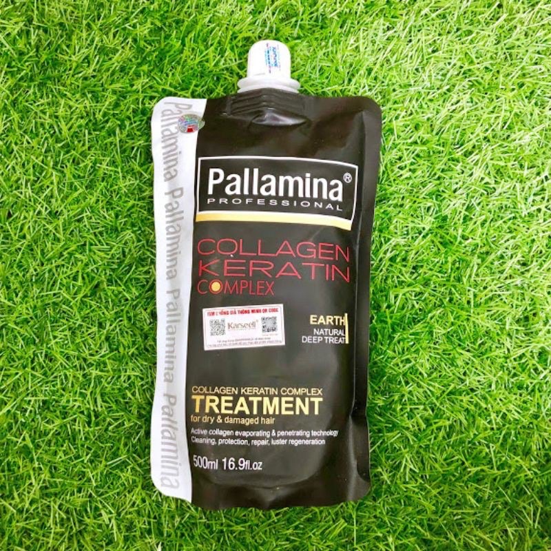 HẤP DẦU SUÔN MƯỢT PALLAMINA COLLAGEN KERATIN COMPLEX TÚI CHÍNH HÃNG 500ML