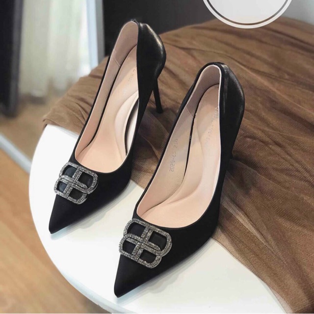 Giày cao gót chữ BB đá gót nhọn 9cm