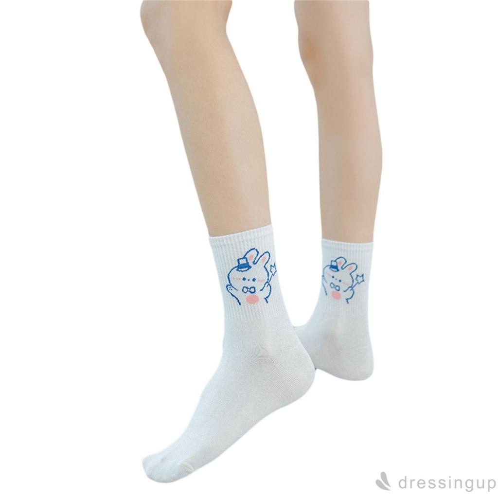 Đôi Tất Cotton Hoạ Tiết Chú Thỏ Dễ Thương Cho Nữ