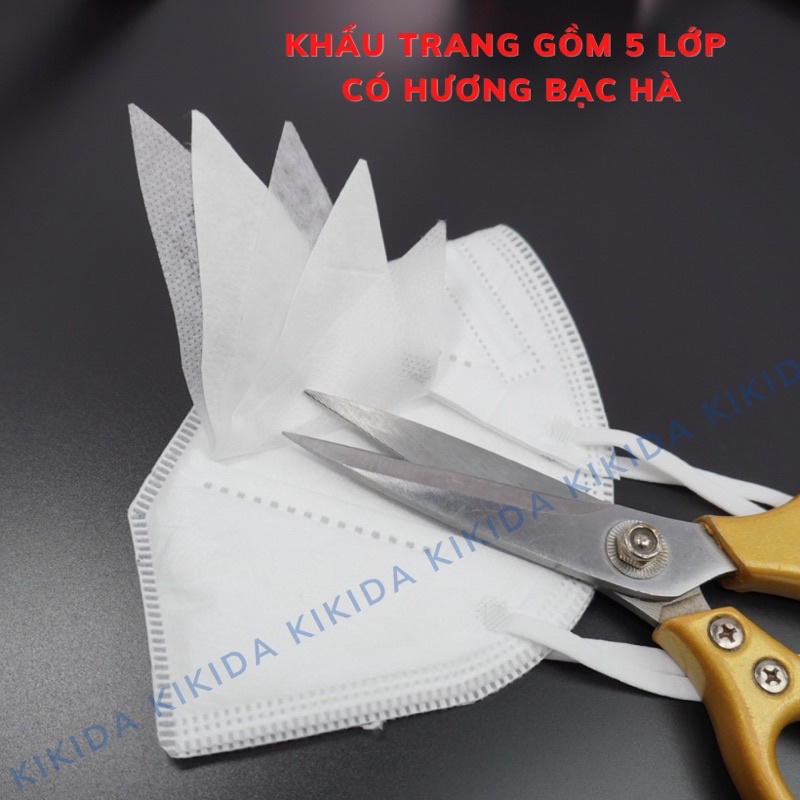 Khẩu trang kháng khuẩn n95 Nano 5 lớp y tế, có tinh dầu Nano an toàn chống bụi mịn, dùng nhiều lần