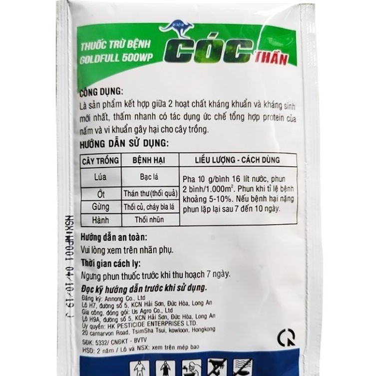 Thuốc Trừ Bệnh CÓC THẦN Đặc Trị Thối Nhũn - Nấm - Vi Khuẩn - 10g