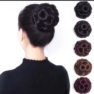 Tóc búi hoa😍freeship😍 kẹp hoa cao cấp