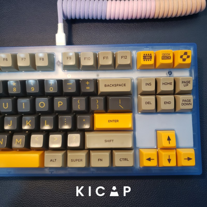 Bộ keycap SA Màn hình vàng tráng men - Kicap