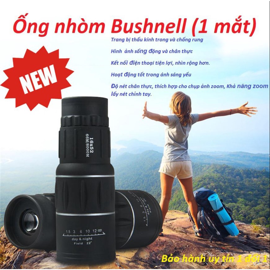 Ống Nhòm Nhìn Xa Siêu Nét Bushnell  Cao Cấp, Ống Nhòm Quan Sát Cho Bé Du Lịch Khám Phá, Thiết Kế Hiện Đại,Nhỏ Gọn