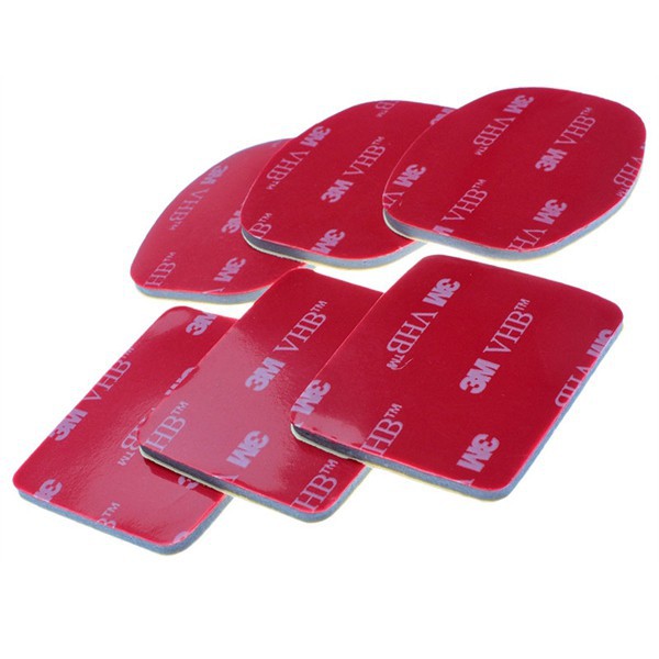 10 Miếng Keo 3M Vuông/tròn dán đế hoặc Đế cong/ đế thẳng dùng cho camera cam hành trình máy ảnh điện thoại