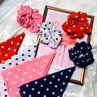 Dây Cột Tóc Vải Scrunchies Lụa (ĐỦ MÀU)
