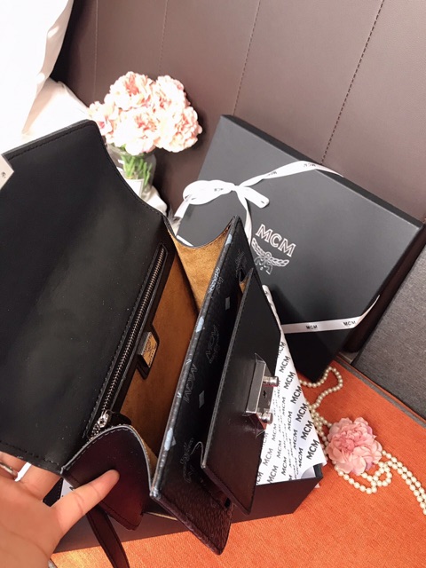 [ Có săn] TÚI MCM da bò, full box + bill check code size 21 | BigBuy360 - bigbuy360.vn