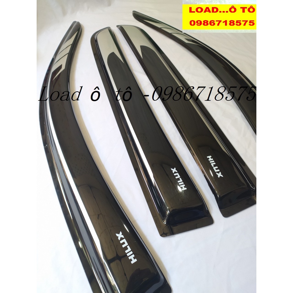Vè Che Mưa Xe Toyota Hilux 2023-2017 Mẫu Thái 2 Màu Cao Cấp Sơn Gồ