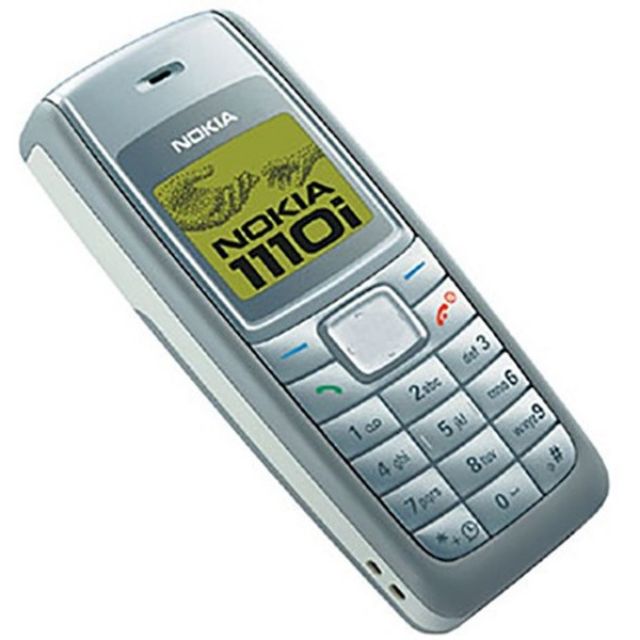 [Mã ELFLASH3 hoàn 10K xu đơn 20K] Điện thoại nokia 1110i chính hãng cũ 99% ( tặng pin và sạc )