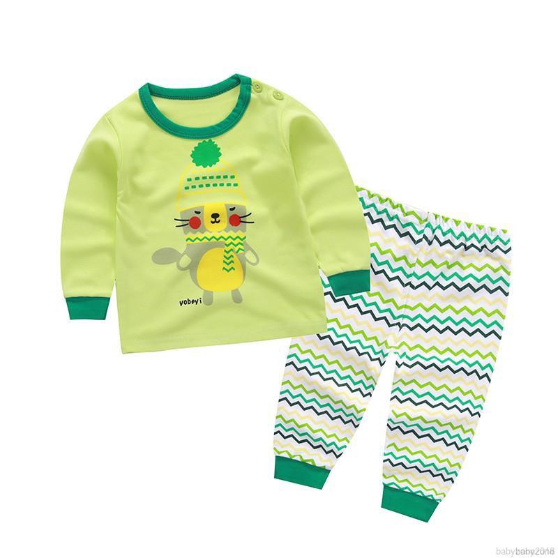 Bộ đồ ngủ từ cotton kẻ sọc dễ thương cho bé