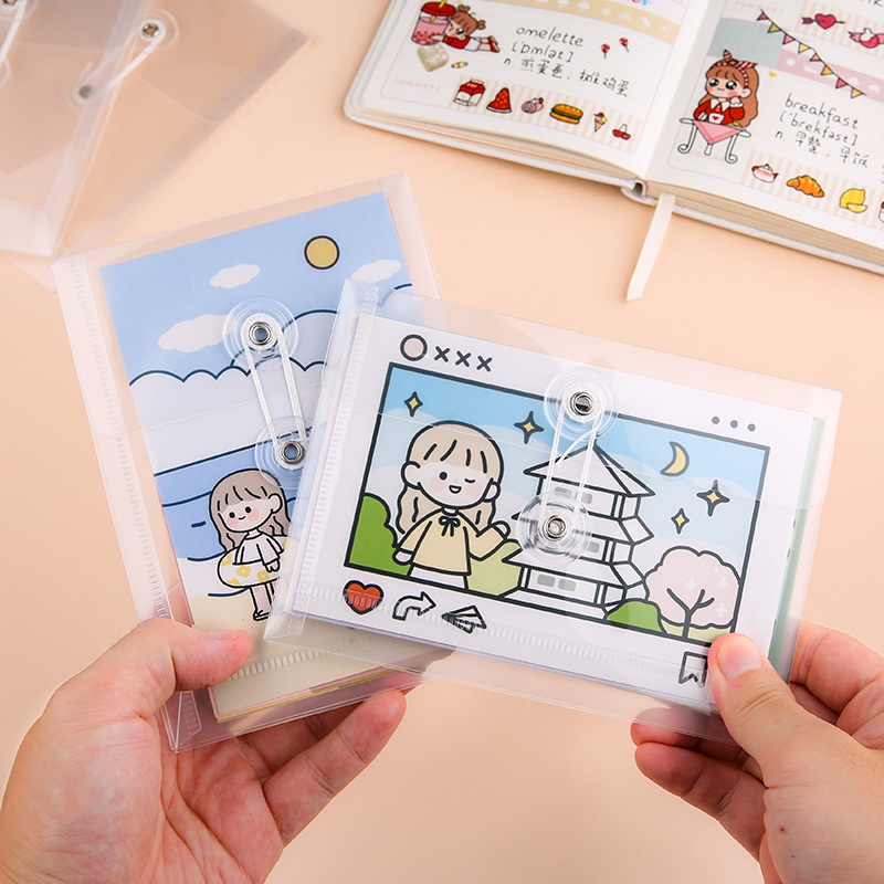 Túi đựng hồ sơ không thấm nước trong suốt khổ A6 bằng nhựa PVC