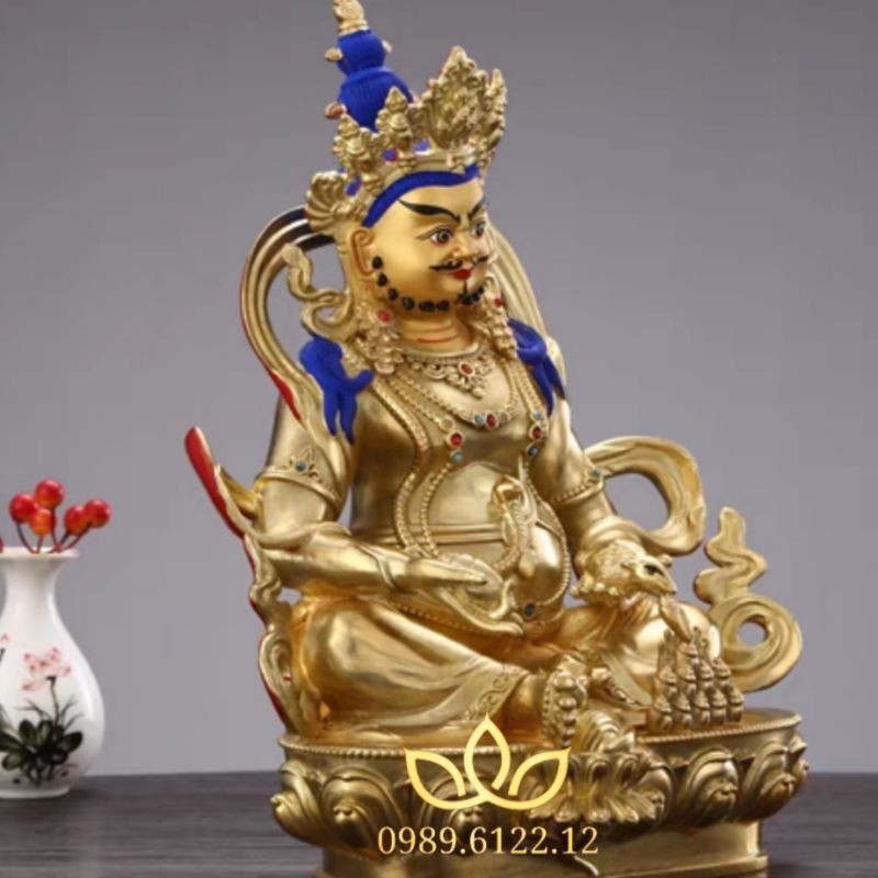 Hoàng Thần Tài tượng đồng mật tông Tây Tạng
