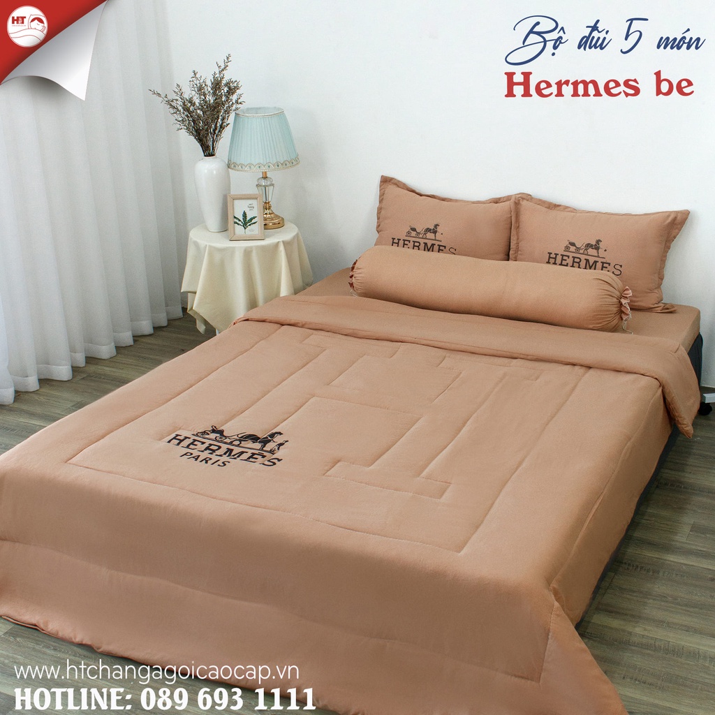 Bộ Chăn Ga Gối Cotton Đũi , Bộ Đũi Hè , Chăn Ga Gối Chất Đũi , H&T Chăn Ga Gối Đệm