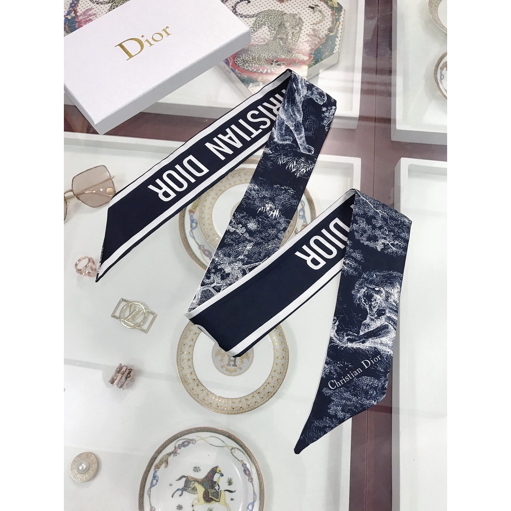 Băng Đô Cài Tóc Ruy Băng Lụa In Họa Tiết Động Vật Thời Trang Cho Nữ