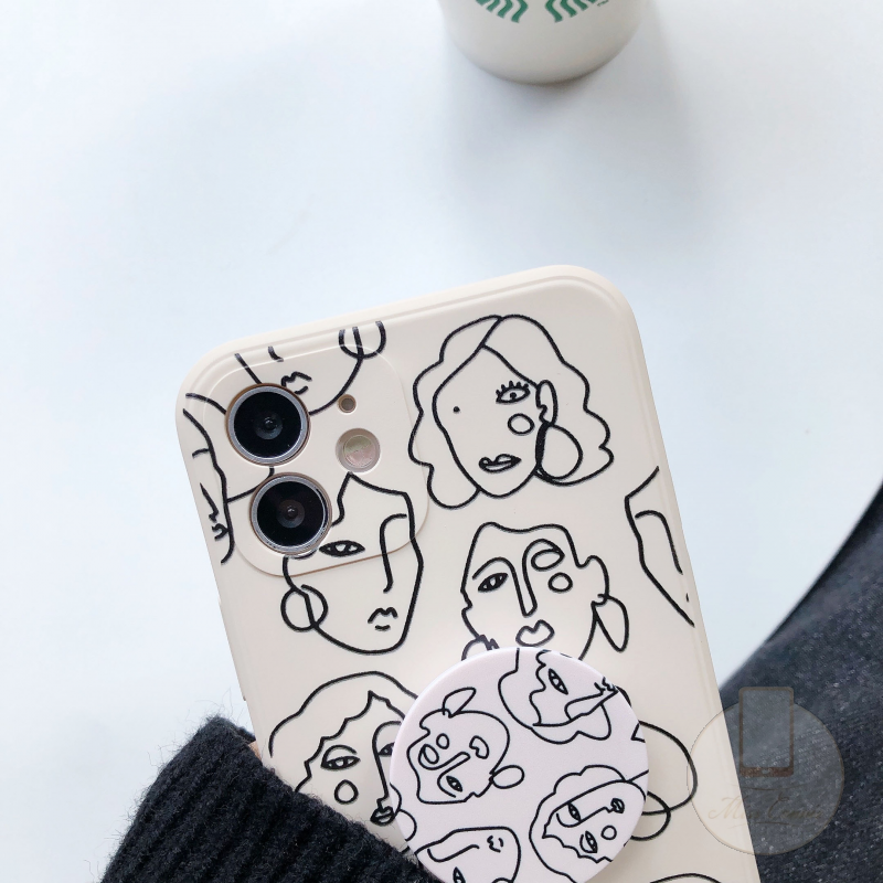 Ốp silicon Họa Tiết Hình Học Cho Oppo A95 A74 A54 A12 A15 A35 Reno 5 5f A5 A9 2020 A5S A7 A11 A94 Reno 4 A1K Reno 4f A15S A11K A3S