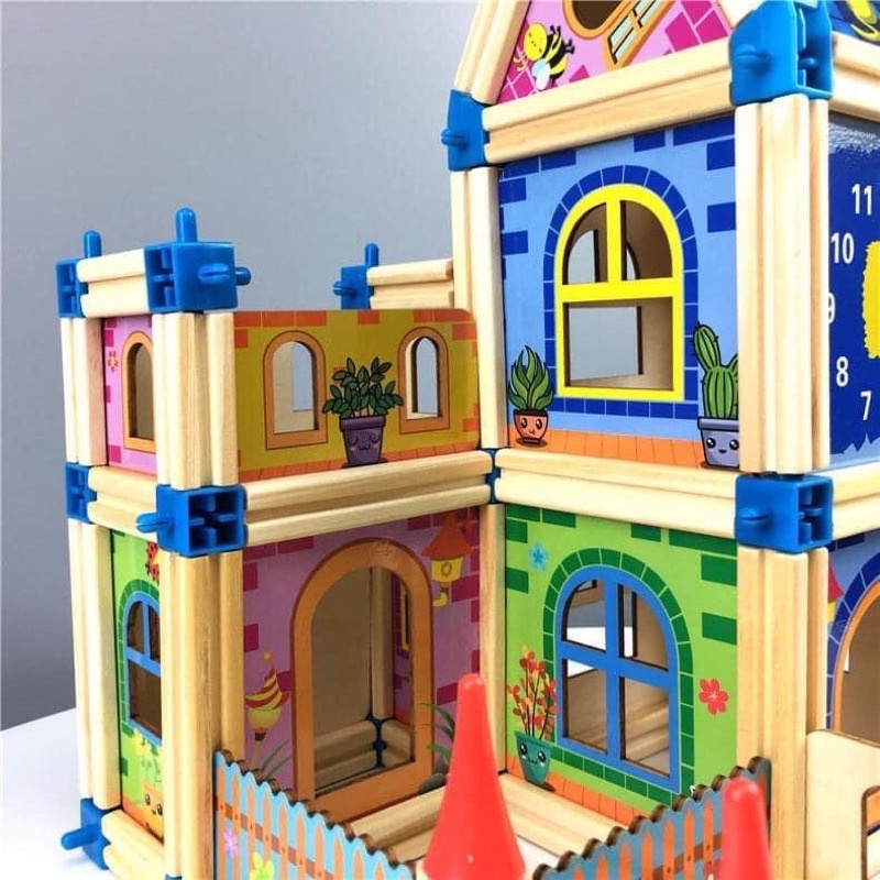 Bộ lắp ghép ngôi nhà gỗ 3D - 268 miếng
