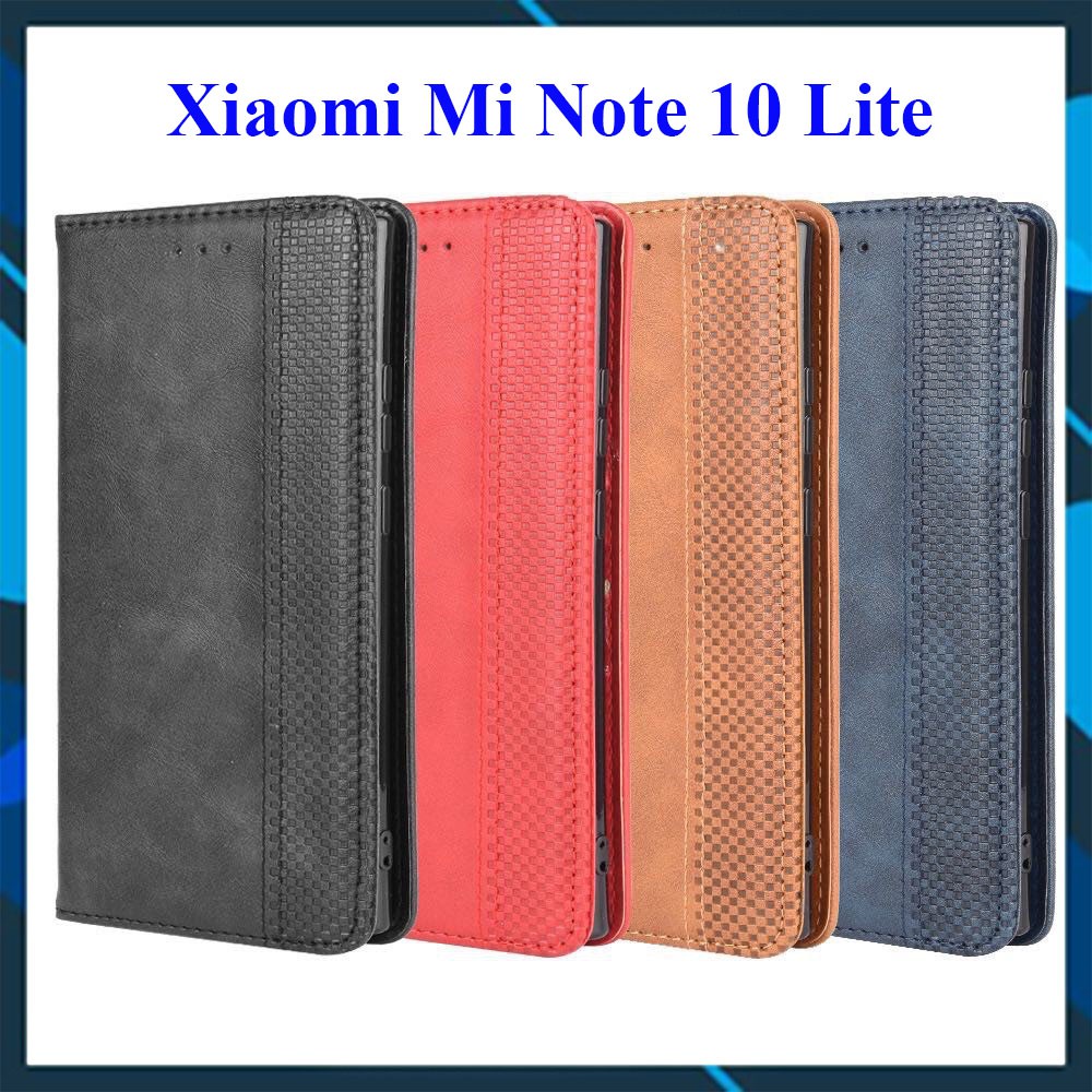 [FreeShip] Bao da dạng ví Xiaomi Mi Note 10 Lite (cam kết xịn) hit nam châm, ngăn đựng thẻ tiền tiện lợi