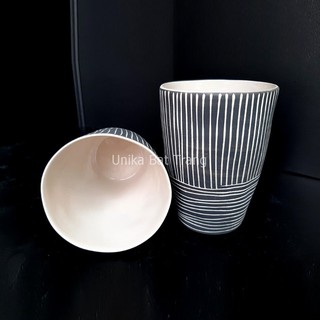 Cốc Méo Gại xước Uống Trà - Cốc Trà Méo Không Quai - Gốm Sứ Bát Tràng