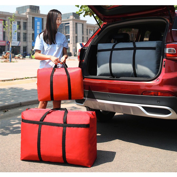 Túi vải dày dặn đựng đồ đi du lịch, để quần áo chăn màn (HSN)