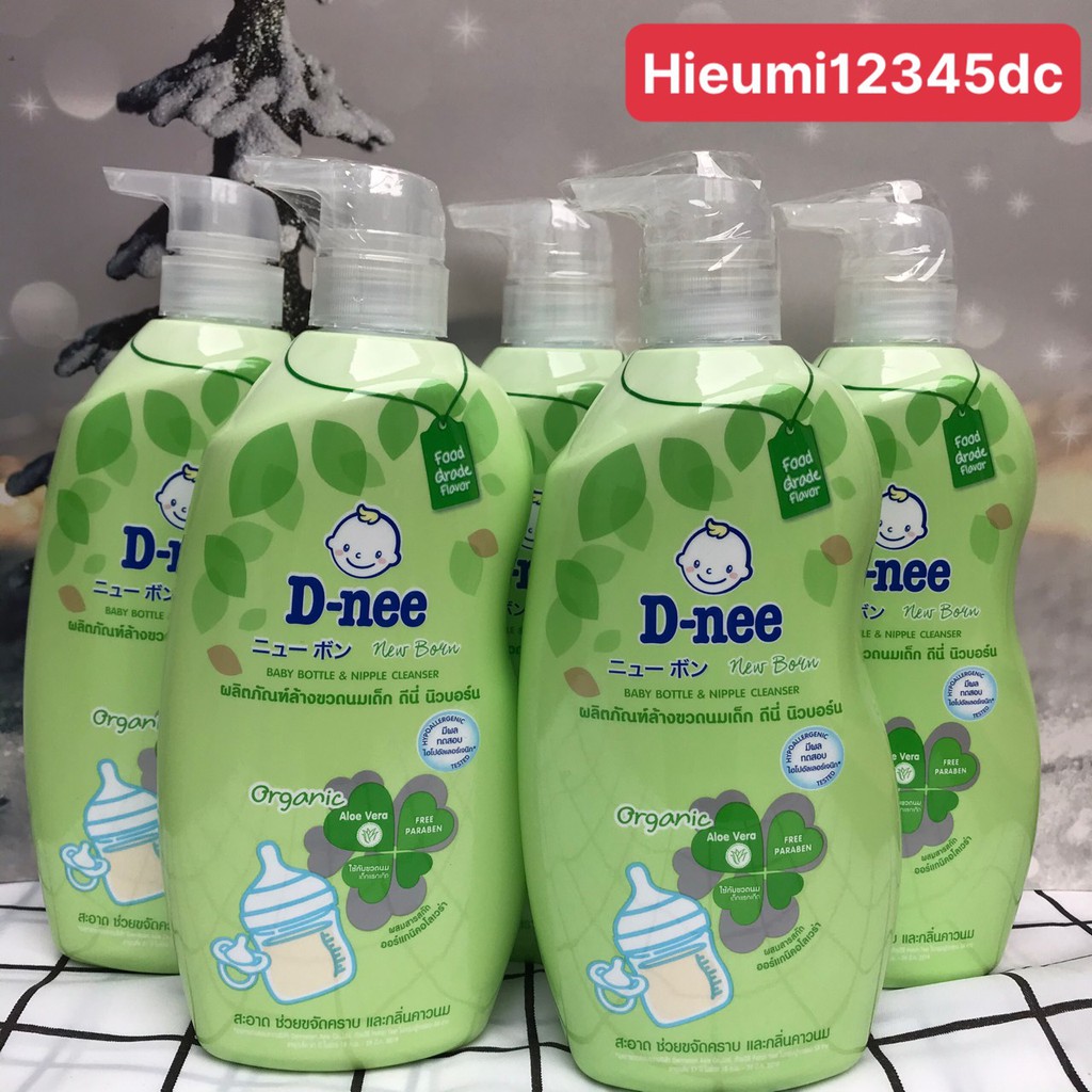 Nước rửa bình sữa Dnee 620 ml Mẫu mới Thái Lan