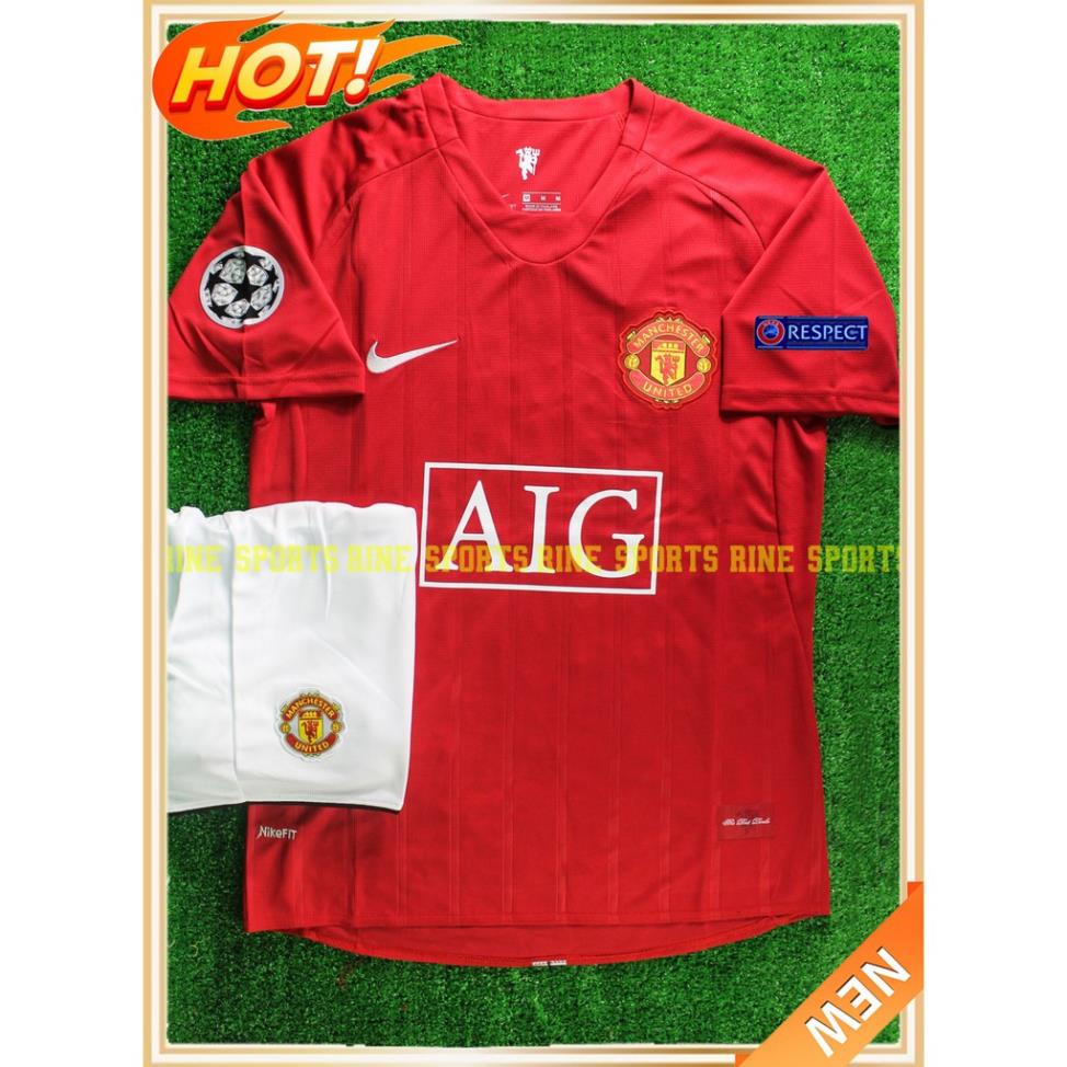 (Hàng Thailand Super) Bộ Áo bóng đá MU đỏ Shard - Manchester United Classic chuẩn thi đấu  ྇