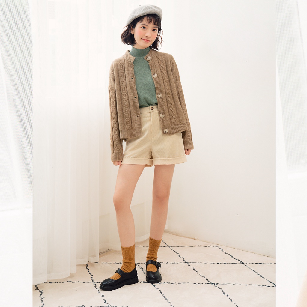 BLEUBIRD Áo khoác len vặn thừng TOFFEE CARDIGAN