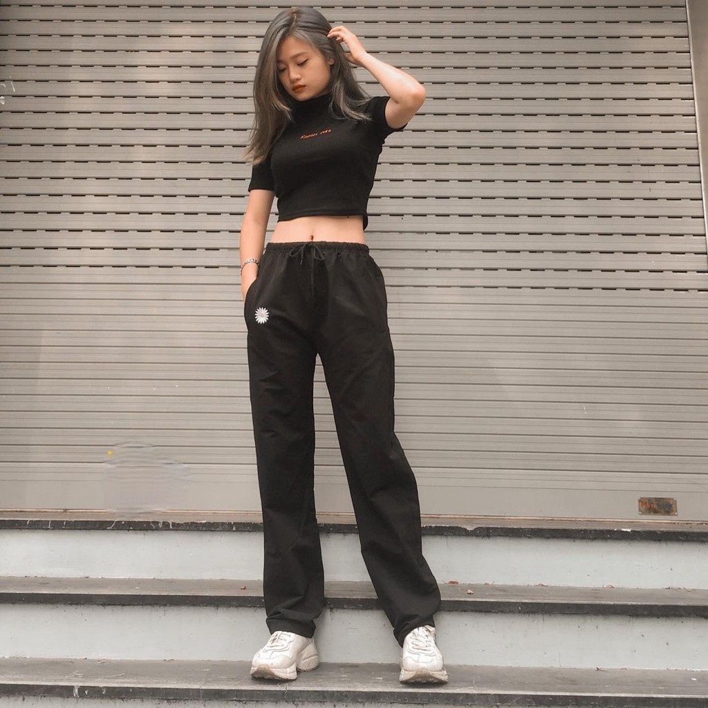 Quần Hoa Cúc Siêu Đẹp Daisy Pant Chất vải Kaki freesize dưới 70kg