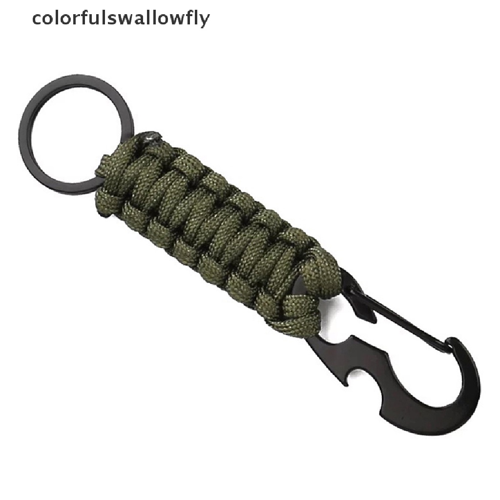 Móc khóa dây paracord màu rằn ri chất lượng