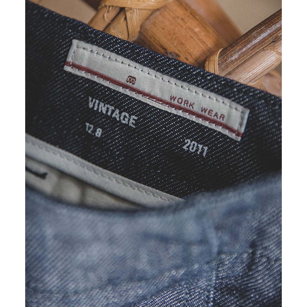 Quần short denim MADEN thời trang mùa hè phong cách retro mỹ đơn giản 2022 cho nam