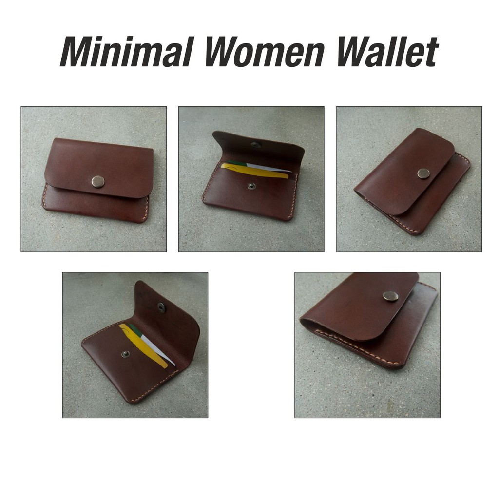 Ví da mini -Màu Nâu-Thiết kế đơn giản - Nhận đặt hàng theo yêu cầu riêng của khách với giá cả cạnh tranh