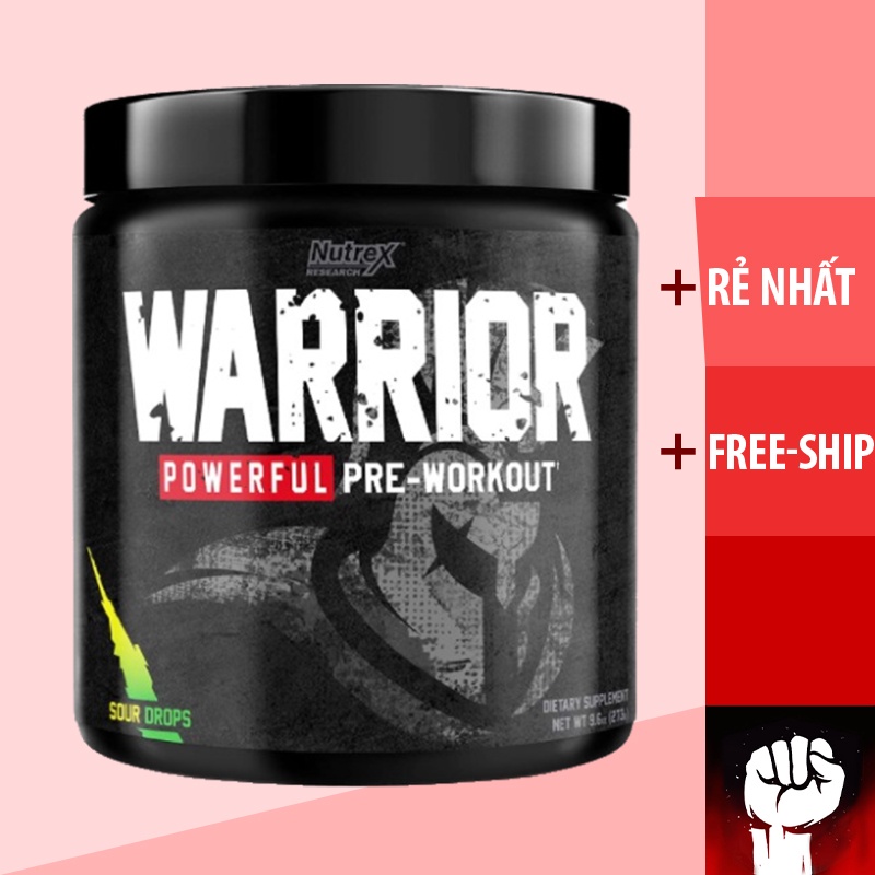 WARRIOR | Nutrex Warrior Pre Workout 30 Lần Dùng- Tăng Sức Mạnh Trước Tập