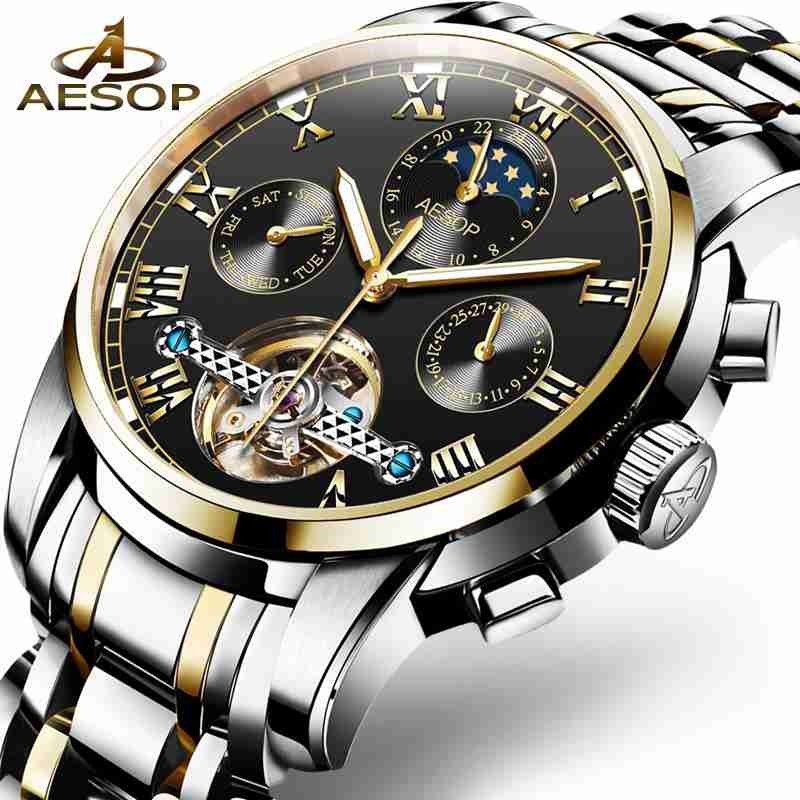 ĐỒNG HỒ CƠ NAM AUTOMATIC CHÍNH HÃNG AESOP MÁY CỰC TỐT FULL BOX HÃNG (ĐẢM BẢO KHÔNG PHÍ TIỀN)( ĐÔNG HỒ CƠ NAM FULL BOX )