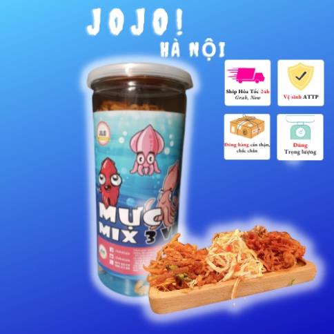 Mực mix 3 loại 300g JOJO Đồ ăn vặt hà nội vừa ngon vừa rẻ | BigBuy360 - bigbuy360.vn
