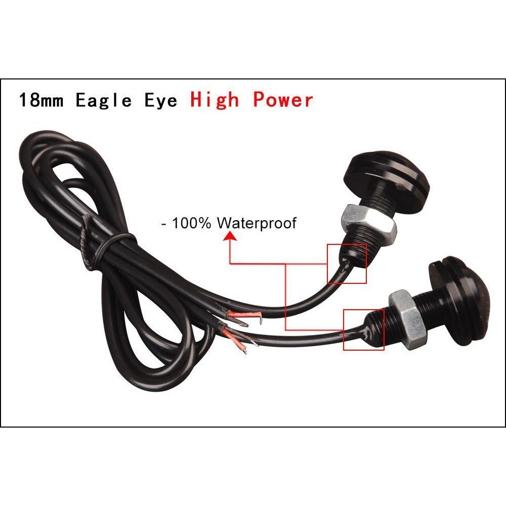Chip COB 18mm Phá Sương Mù Chạy Ban Ngày DRL Siêu Mỏng Chống Nước Cho Xe Hơi / Xe Máy
