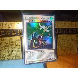 [KN yugioh shop] thẻ bài: Hi-Speedroid Clear Wing Rider - LED8-EN006 - Ultra Rare 1st Edition