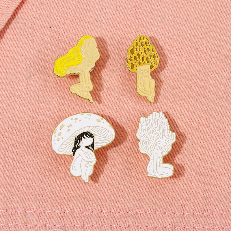 Ghim cài áo MISS ZOE hình cây nấm hoạt hình ngộ nghĩnh dễ thương