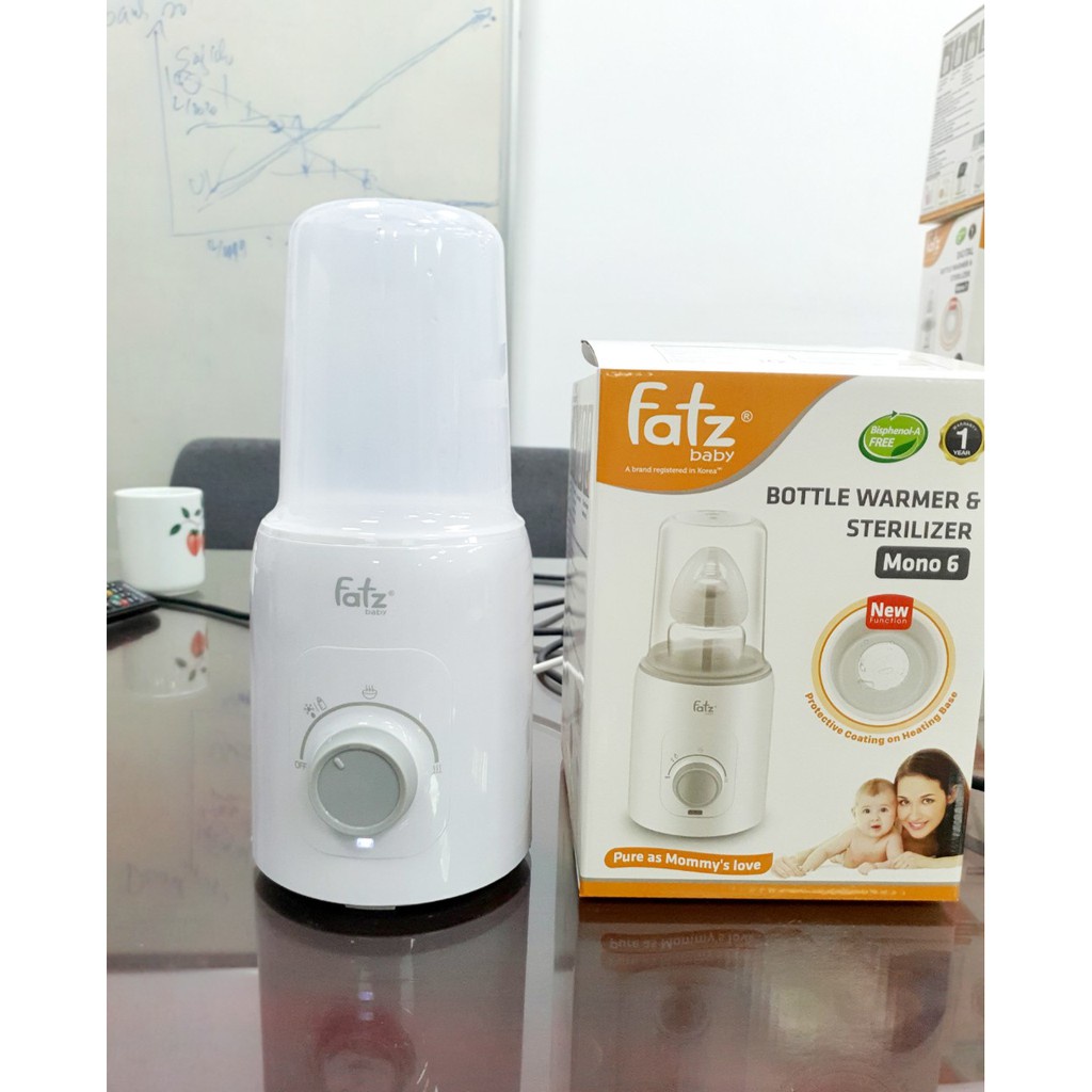 💁💁MÁY HÂM SỮA VÀ TIỆT TRÙNG FATZBABY - MONO 6 - FB3001TN💁?CHÍNH HÃNG💁💁