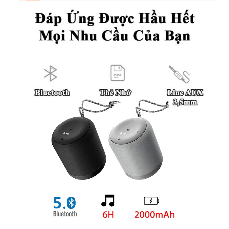 Loa bluetooth mini HOCO BS30 loa nghe nhạc bluetooth mini hỗ trợ thẻ nhớ jack 3.5 kêt nỗi máy tính - Blzone