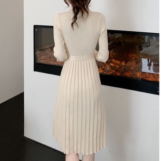 Váy len midi thời trang