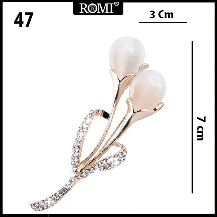 ROMI - Ghim Cài Áo Hình Hoa Cao Cấp Sang Trọng Kiểu Phụ Kiện Trang Trí Váy Đầm Dành Cho Nữ  SET01
