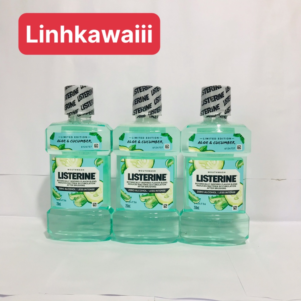 Nước Súc Miệng Vị Trái Cây Tự Nhiên Listerine 250ml/Chai (Phiên Bản Giới Hạn)