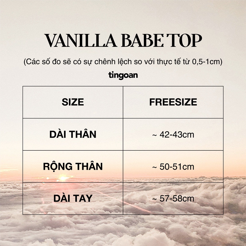 TINGOAN® - Áo croptop len mỏng trắng VANILLA BABE TOP/WH