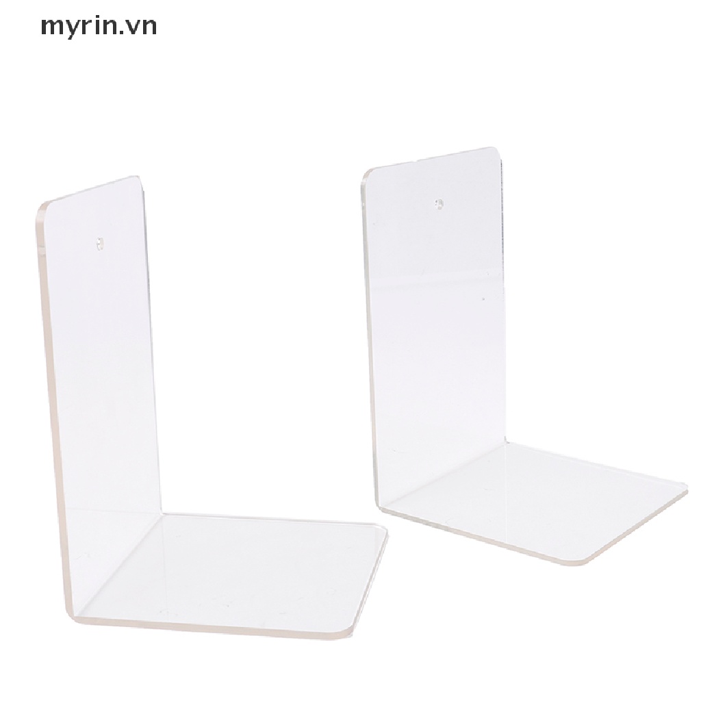 1 Giá Đỡ Sách Hình Chữ L Bằng Acrylic Trong Suốt