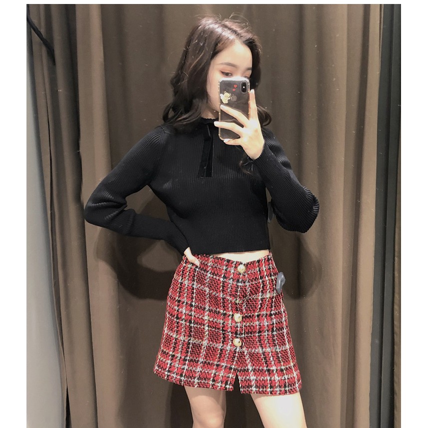 (Hàng Order) Set Áo Blazer Chân Váy Sọc Đỏ | BigBuy360 - bigbuy360.vn