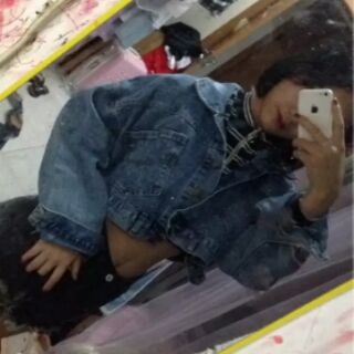 [ Order]  áo khoác jeans ulzzang ( ảnh thật đằng sau)
