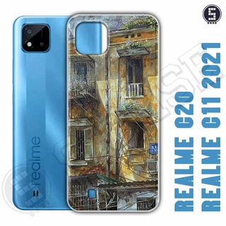 Ốp điện thoại Realme C20 / C11 2021 Dẻo Chống Shock Nhiều Mẫu Tuyển Tập 6 Phố Cổ Sơn Dầu A3522-CL6