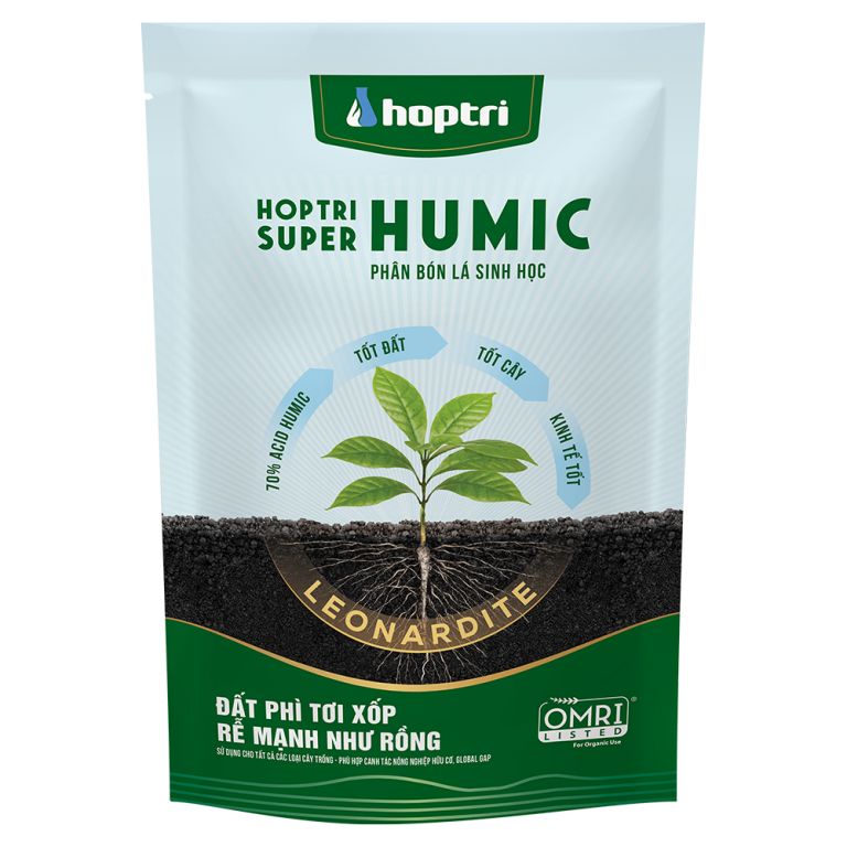 phân bón Super Humic gói 250g, Phân Hữu Cơ Sinh Học Humic axit giúp ra rễ mạnh, cải tạo đất tốt