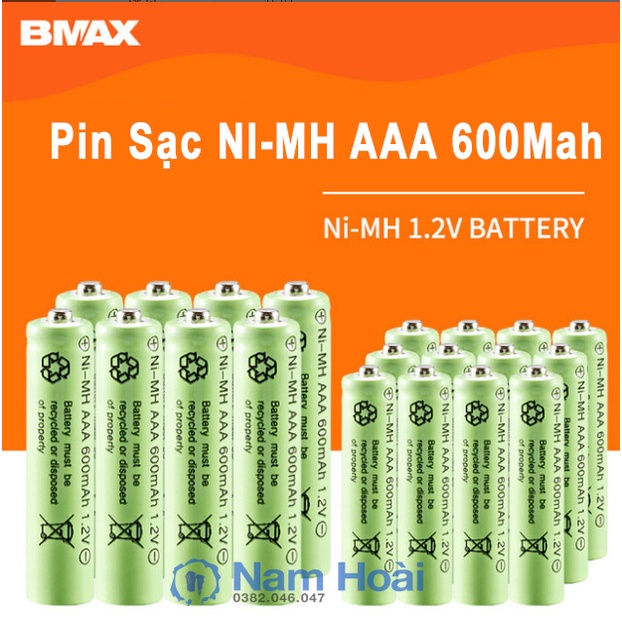 Combo pin AA/AAA kèm sạc hoặc pin riêng hãng BMAX giá siêu tốt, bảo hành 1 tháng | Mic không dây, máy ảnh, điều khiển
